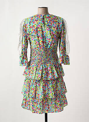Robe courte manches 3/4 manches 3/4 rose DERHY femme