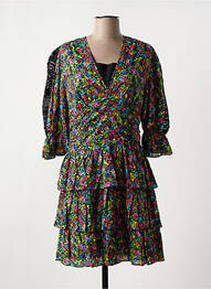 Robe courte manches 3/4 manches 3/4 noir DERHY femme