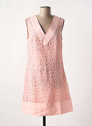 Robe courte sans manche sans manche rose DERHY femme