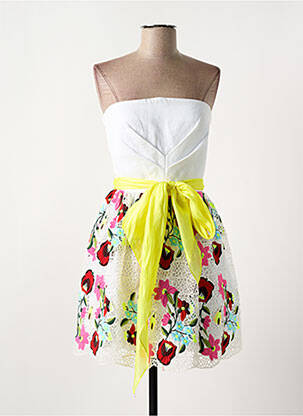 Robe courte sans manche sans manche blanc MANOUSH femme