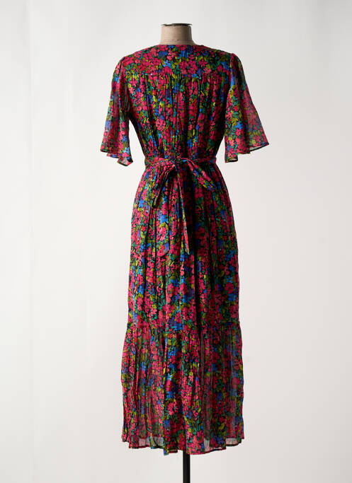 Robe longue manches courtes manches courtes noir DERHY femme
