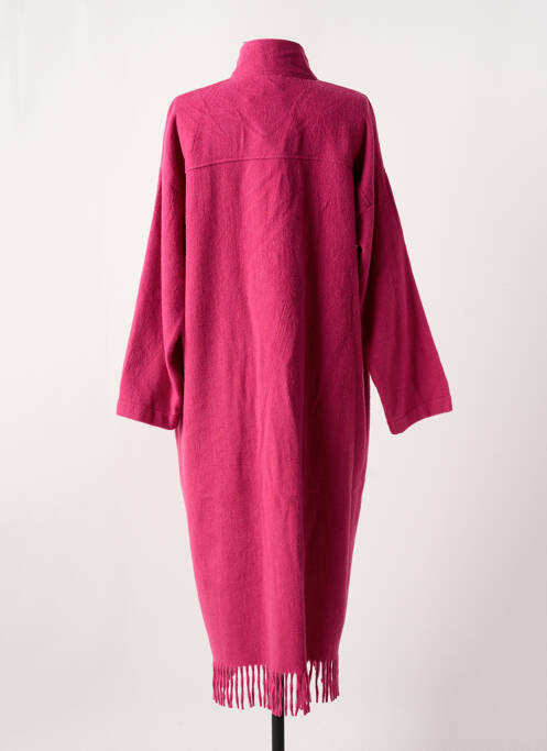Manteau long rose LE CHAT femme