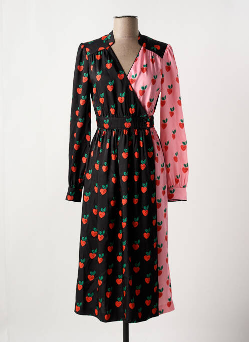 Robe mi-longue noir MANOUSH pour femme