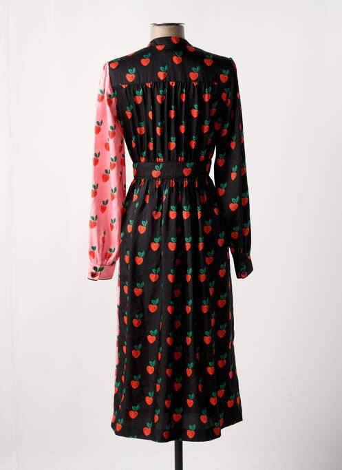 Robe mi-longue noir MANOUSH pour femme