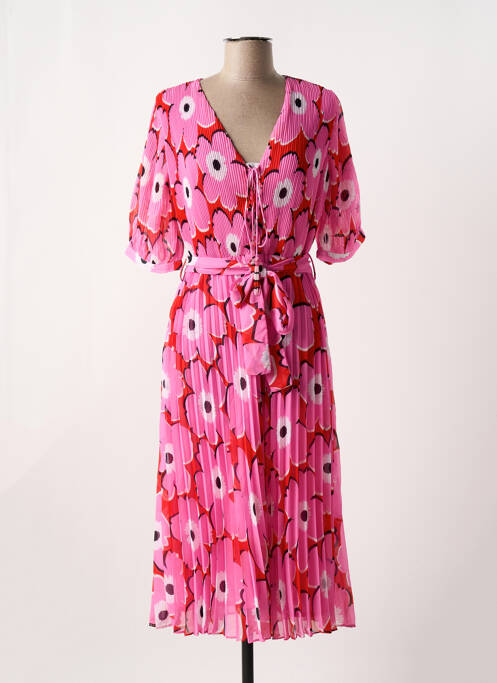 Robe mi-longue rose DERHY pour femme