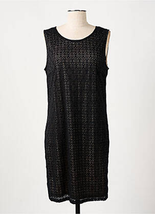 Robe mi-longue sans manche sans manche noir MANIGANCE femme