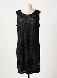 Robe mi-longue sans manche sans manche noir MANIGANCE femme