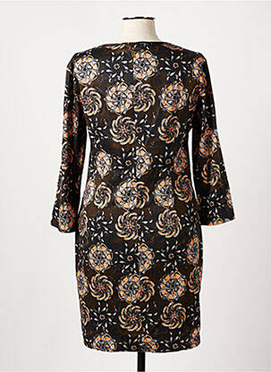 Robe courte manches longues manches longues noir GALLIANO femme