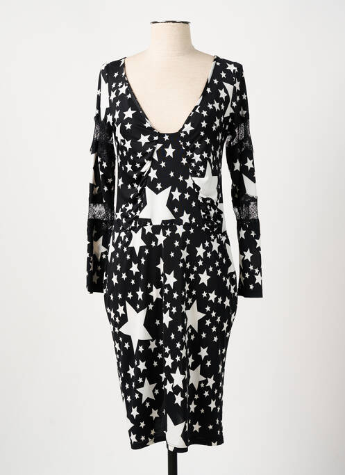 Robe mi-longue noir MANIGANCE pour femme