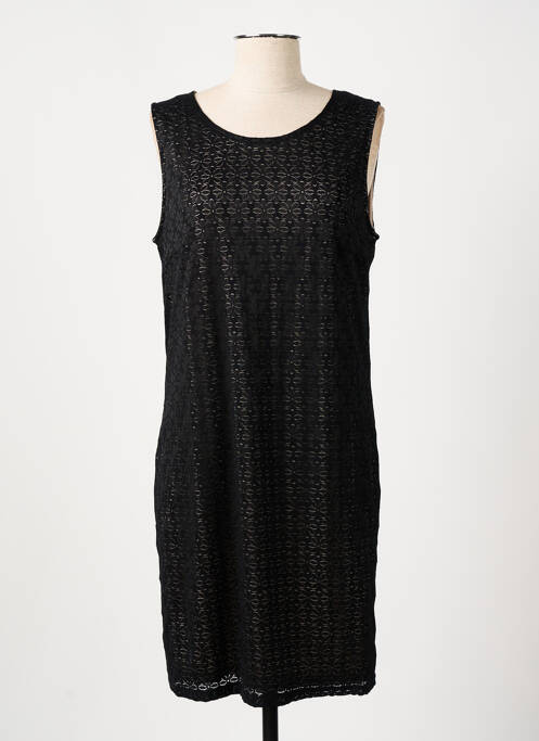 Robe mi-longue noir MANIGANCE pour femme