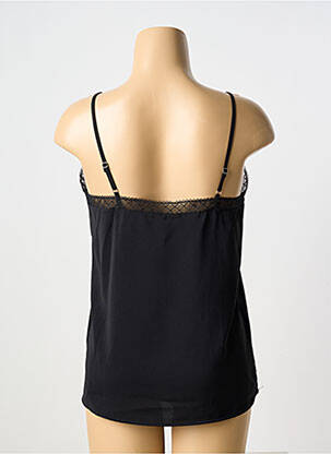 Top/caraco bretelles élastiquées ajustables noir UNIKA femme