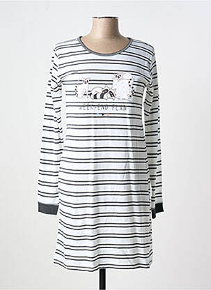 Chemise de nuit blanc MELISSA BROWN pour femme