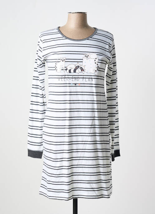 Chemise de nuit blanc MELISSA BROWN pour femme