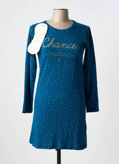 Chemise de nuit bleu DODO pour femme