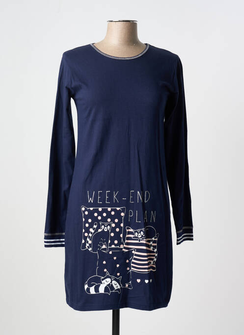 Chemise de nuit bleu MELISSA BROWN pour femme