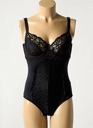 Body lingerie fermeture agrafe noir POMM'POIRE femme