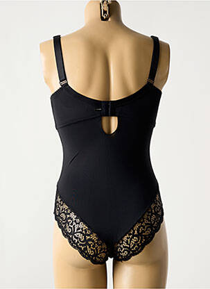 Body lingerie fermeture agrafe noir POMM'POIRE femme