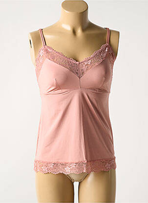 Top/caraco tissage satiné rose LINGADORE femme