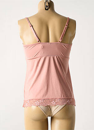 Top/caraco tissage satiné rose LINGADORE femme