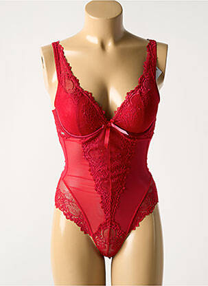 Body lingerie rouge VALEGE pour femme