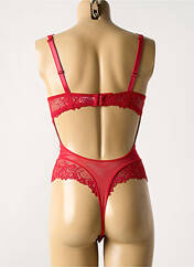 Body lingerie rouge VALEGE pour femme seconde vue