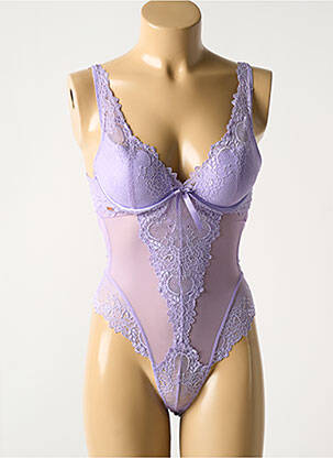 Body lingerie violet VALEGE pour femme