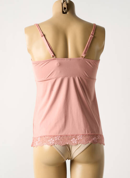 Top/caraco tissage satiné rose LINGADORE femme