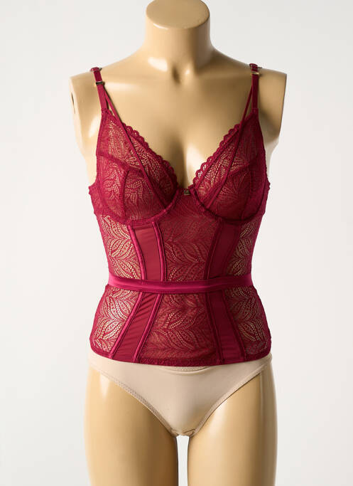 Top/caraco tissage dentelle violet POMM'POIRE femme