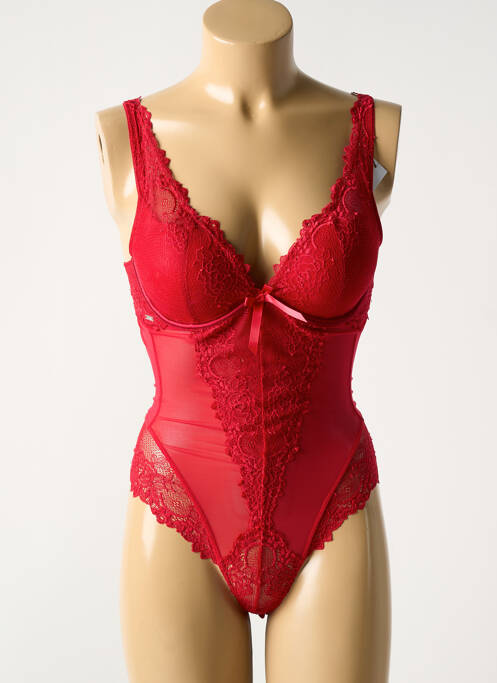 Body lingerie rouge VALEGE pour femme