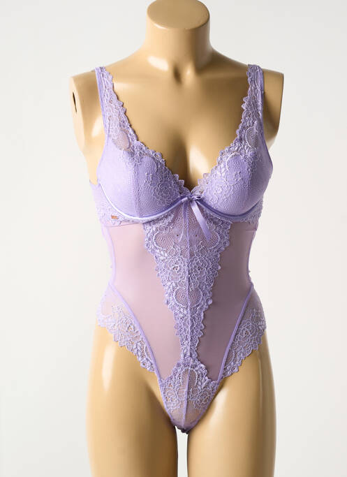 Body lingerie violet VALEGE pour femme
