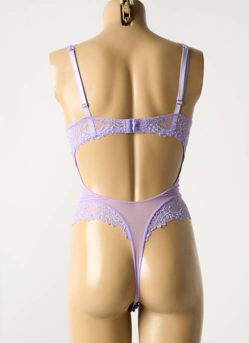 Body lingerie violet VALEGE pour femme