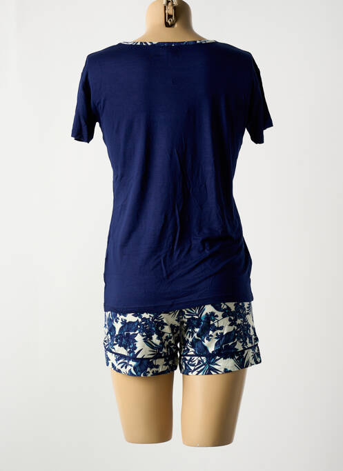 Pyjashort bleu DANIEL HECHTER pour femme