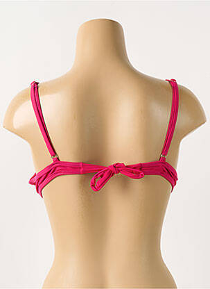 Haut de maillot de bain stretch haut soutien-gorge moulé rose VIOLETTA femme