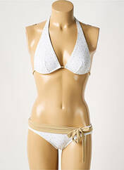 Maillot de bain 2 pièces blanc LAURA URBINATI pour femme seconde vue