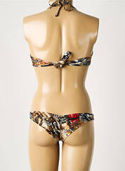 Maillot de bain 2 pièces marron GALLIANO pour femme seconde vue