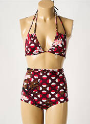 Maillot de bain 2 pièces violet LAURA URBINATI pour femme seconde vue