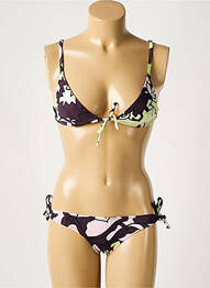 Maillot de bain 2 pièces stretch haut soutien-gorge balconnet vert LAURA URBINATI femme