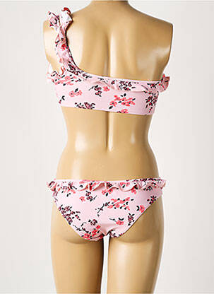 Maillot de bain 2 pièces stretch brassieres rose LAURA URBINATI femme