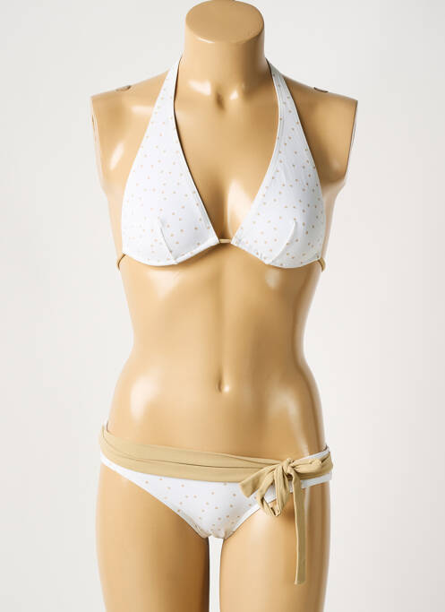 Maillot de bain 2 pièces blanc LAURA URBINATI pour femme