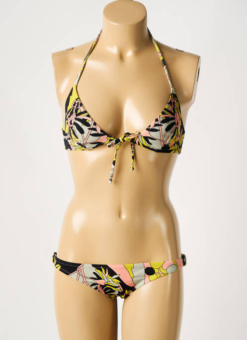 Maillot de bain 2 pièces jaune LAURA URBINATI pour femme