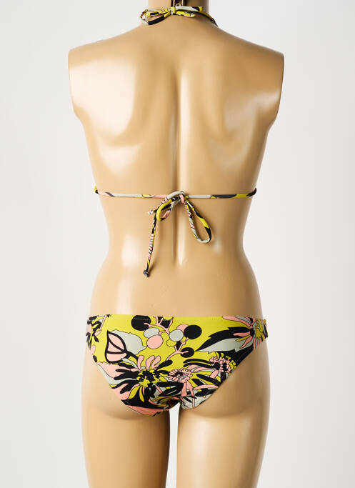 Maillot de bain 2 pièces jaune LAURA URBINATI pour femme