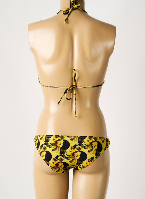 Maillot de bain 2 pièces jaune LAURA URBINATI pour femme