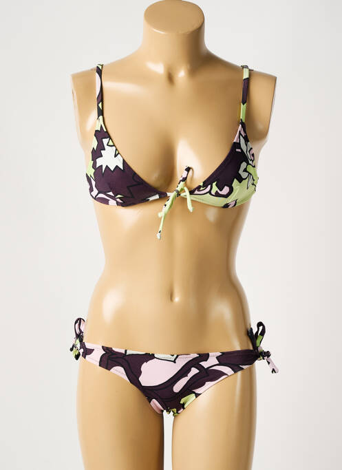 Maillot de bain 2 pièces vert LAURA URBINATI pour femme