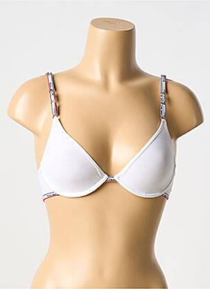 Soutien-gorge légère et transparente haut soutien-gorge emboitant blanc JOHN GALLIANO femme