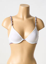 Soutien-gorge légère et transparente haut soutien-gorge emboitant blanc JOHN GALLIANO femme
