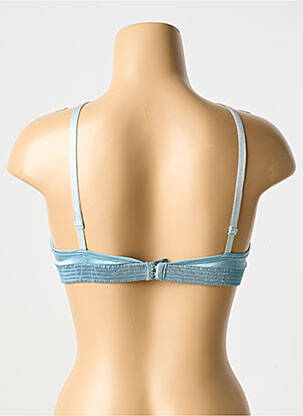 Soutien-gorge effet matière satinée haut soutien-gorge moulé bleu JOHN GALLIANO femme