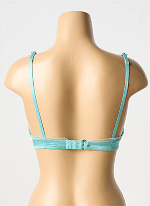 Soutien-gorge effet matière satinée haut soutien-gorge moulé bleu JOHN GALLIANO femme