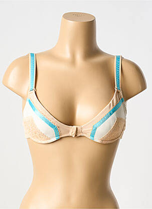 Soutien-gorge haut soutien-gorge moulé haut soutien-gorge moulé beige JOHN GALLIANO femme