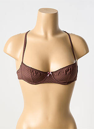 Soutien-gorge haut soutien-gorge balconnet haut soutien-gorge balconnet marron LAURA URBINATI femme