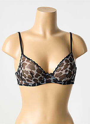Soutien-gorge légère et transparente haut soutien-gorge emboitant noir LAURA URBINATI femme